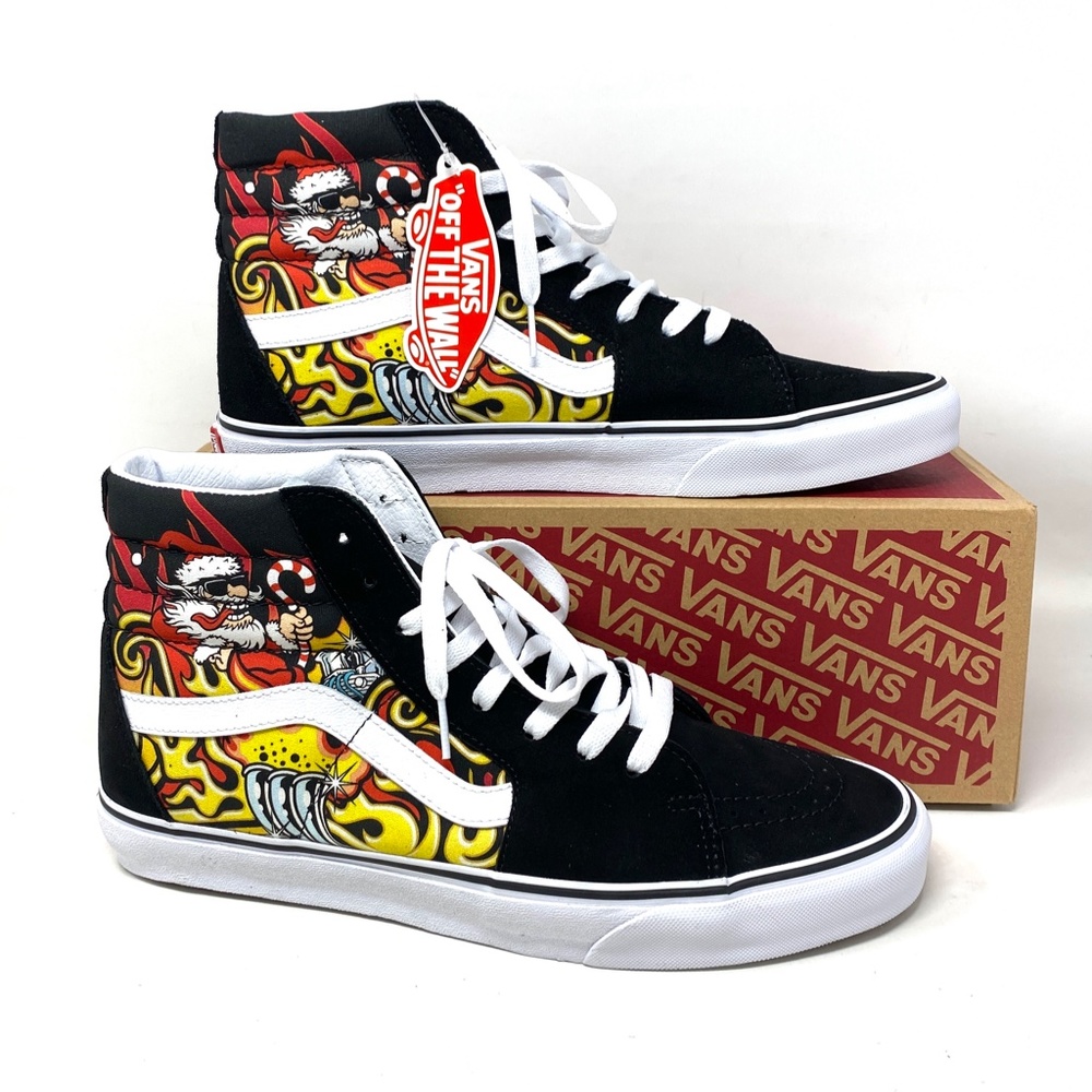 VANS Sk8-Hi Shoes High Top Black Suede Women's Size Casual Sneakers VN0A4BVTBLK - Picture 6 of 10